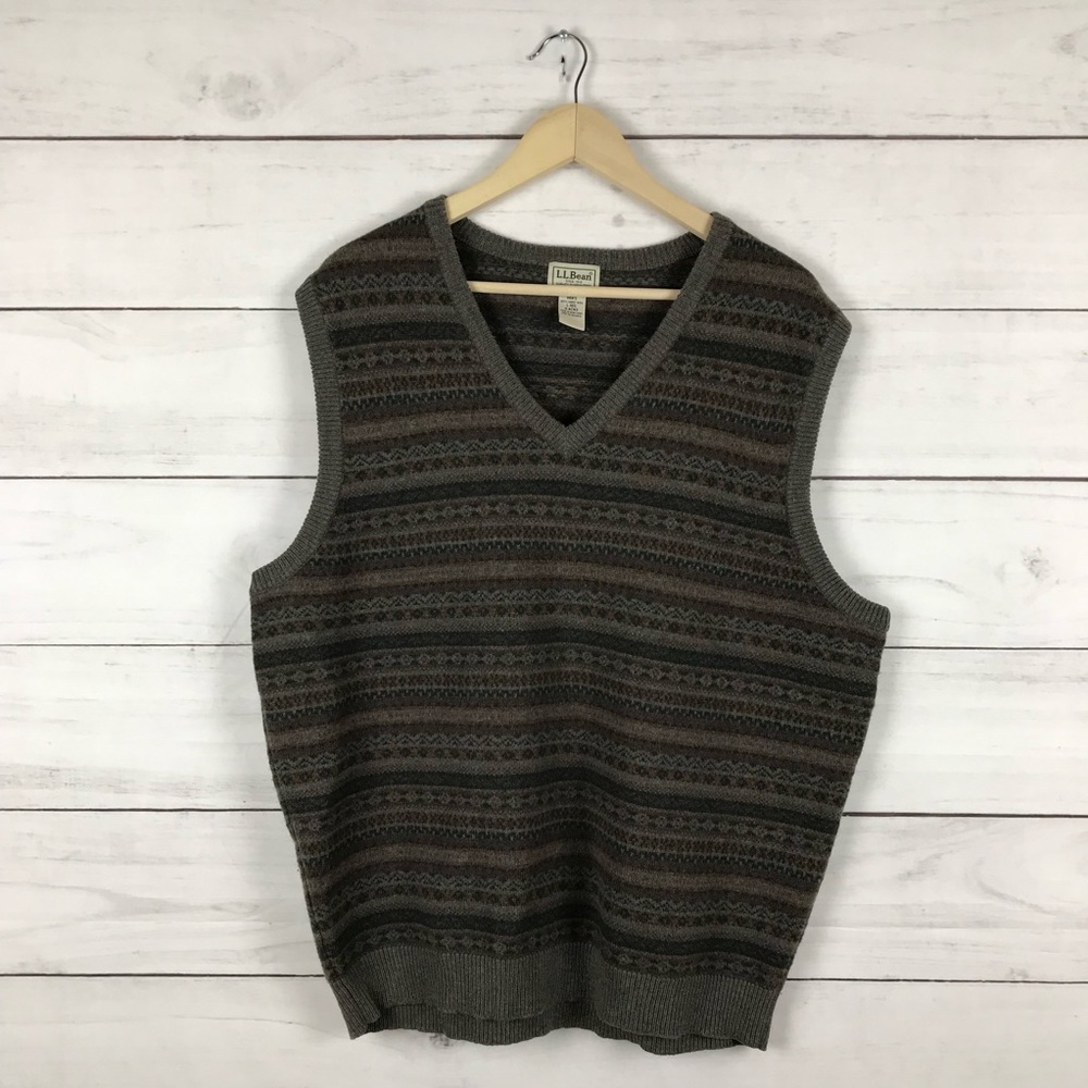 LL Bean Lambswool Sweater Vest